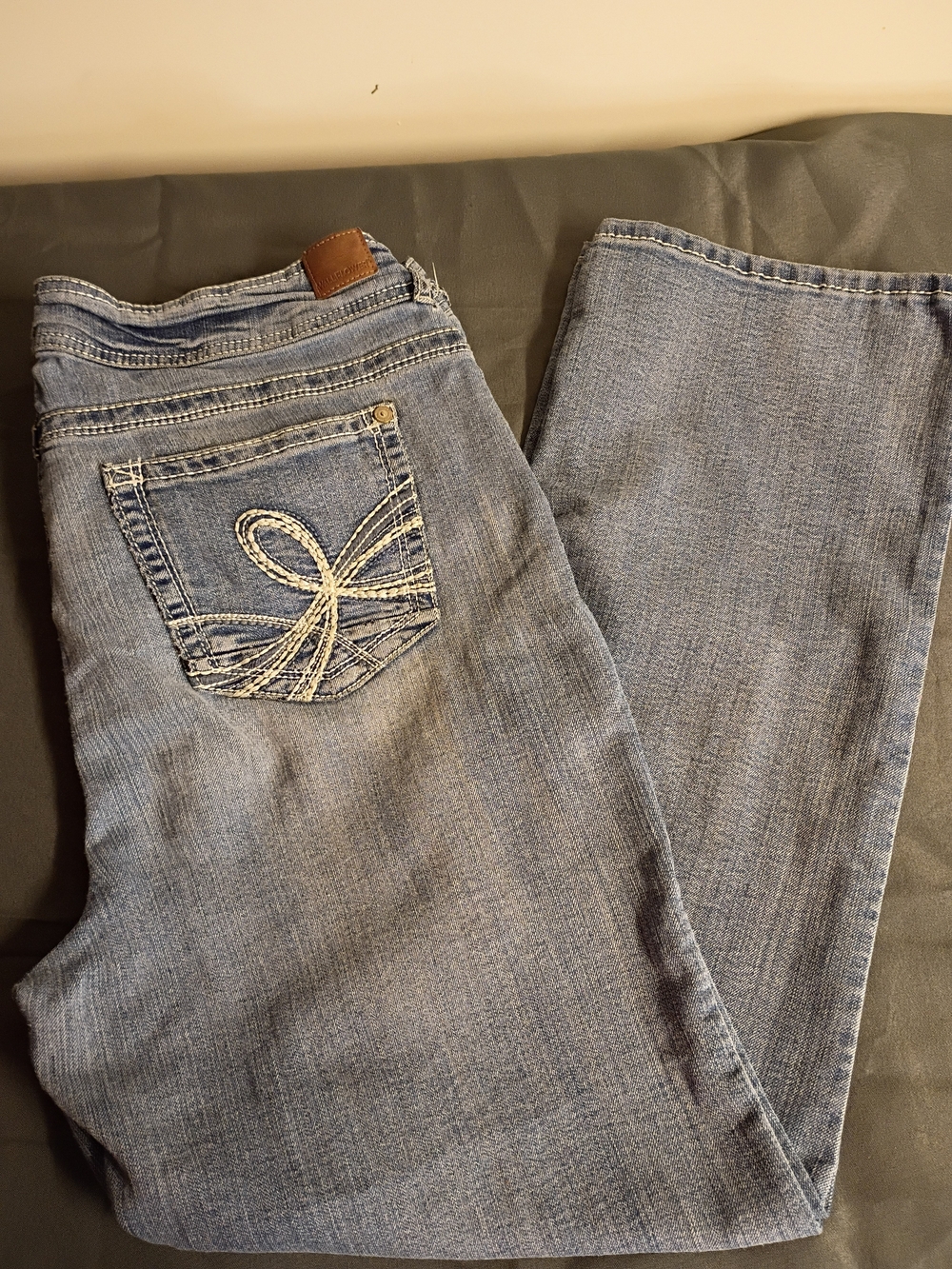 Wallflower Light Blue Boot Cut Jeans with Embroidered Pocket
